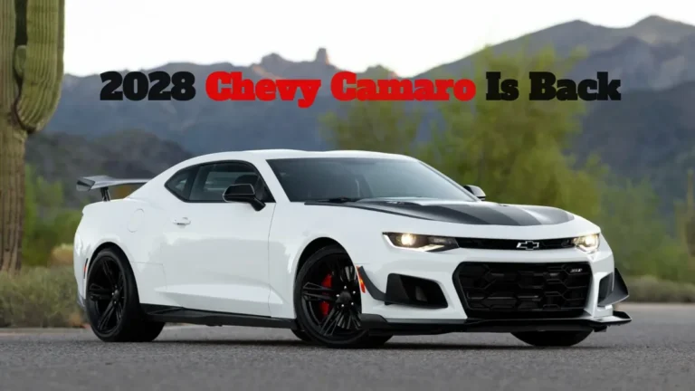 2028 Chevy Camaro Is Back: V8 Power, How Many Doors?